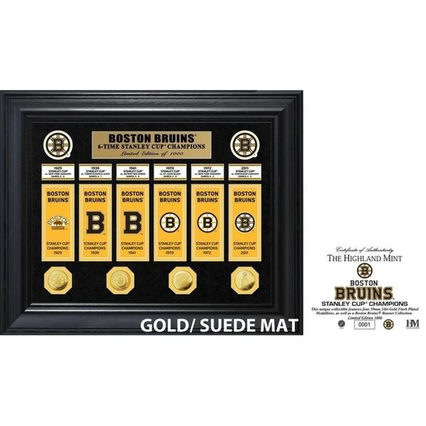 Shop Boston Bruins 6 Time Stanley Cup Champions Deluxe Gold Coin