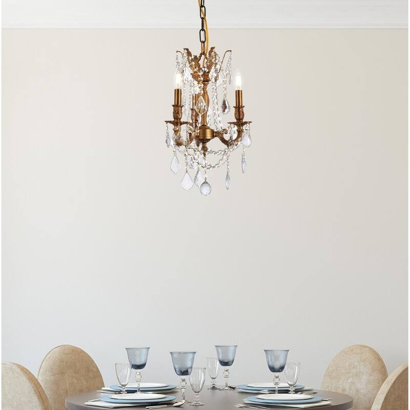 Fleur Illumination 3 light French Gold Pendant