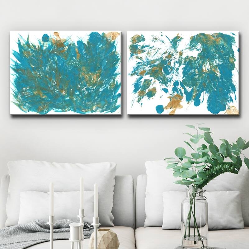 Ready2HangArt 'Feathers I/II' Wrapped Canvas Art Set