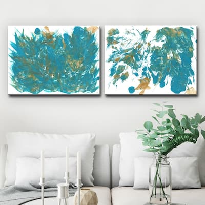 Ready2HangArt 'Feathers I/II' Wrapped Canvas Art Set