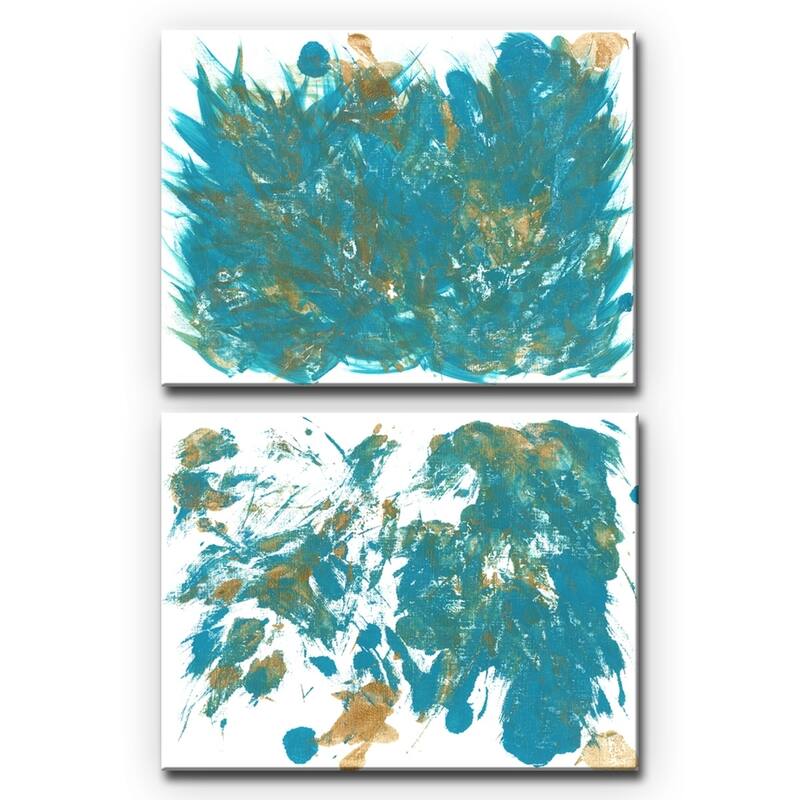 Ready2HangArt 'Feathers I/II' Wrapped Canvas Art Set