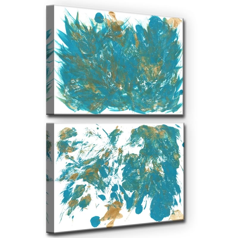 Ready2HangArt 'Feathers I/II' Wrapped Canvas Art Set