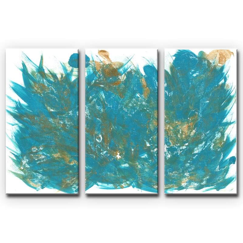 Ready2HangArt 'Feathers' Wrapped Canvas Art Set