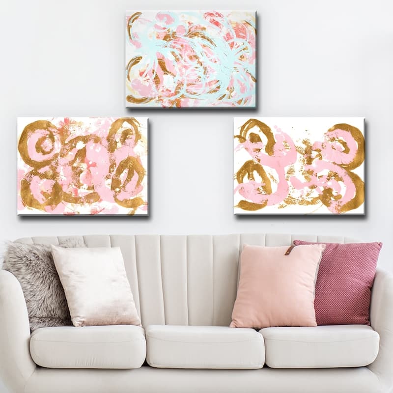 Ready2HangArt 'Dance I-III' Wrapped Canvas Art Set