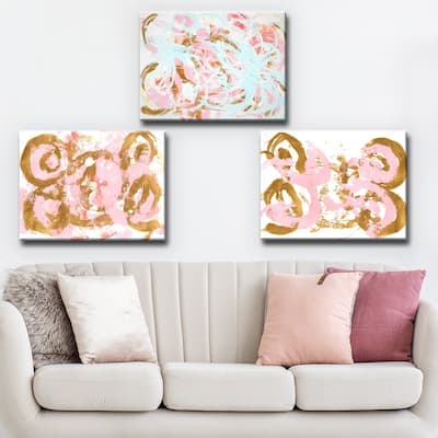 Ready2HangArt 'Dance I-III' Wrapped Canvas Art Set