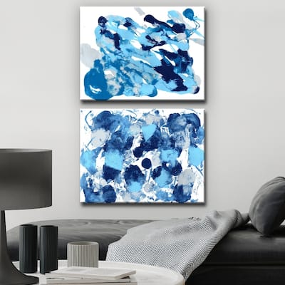 Ready2HangArt 'Rainy Moves I/II' Wrapped Canvas Art Set