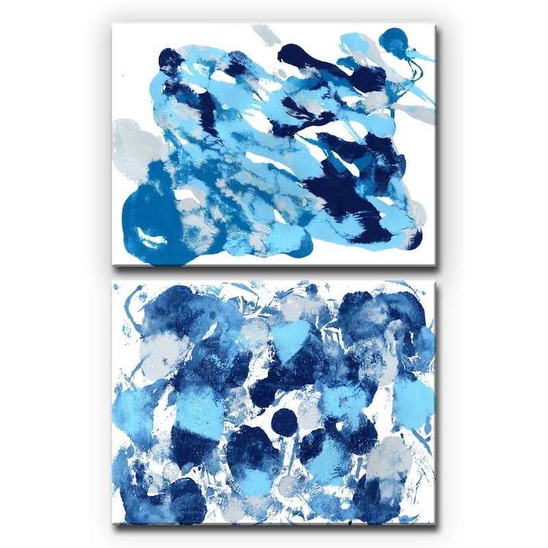 Ready2HangArt 'Rainy Moves I/II' Wrapped Canvas Art Set