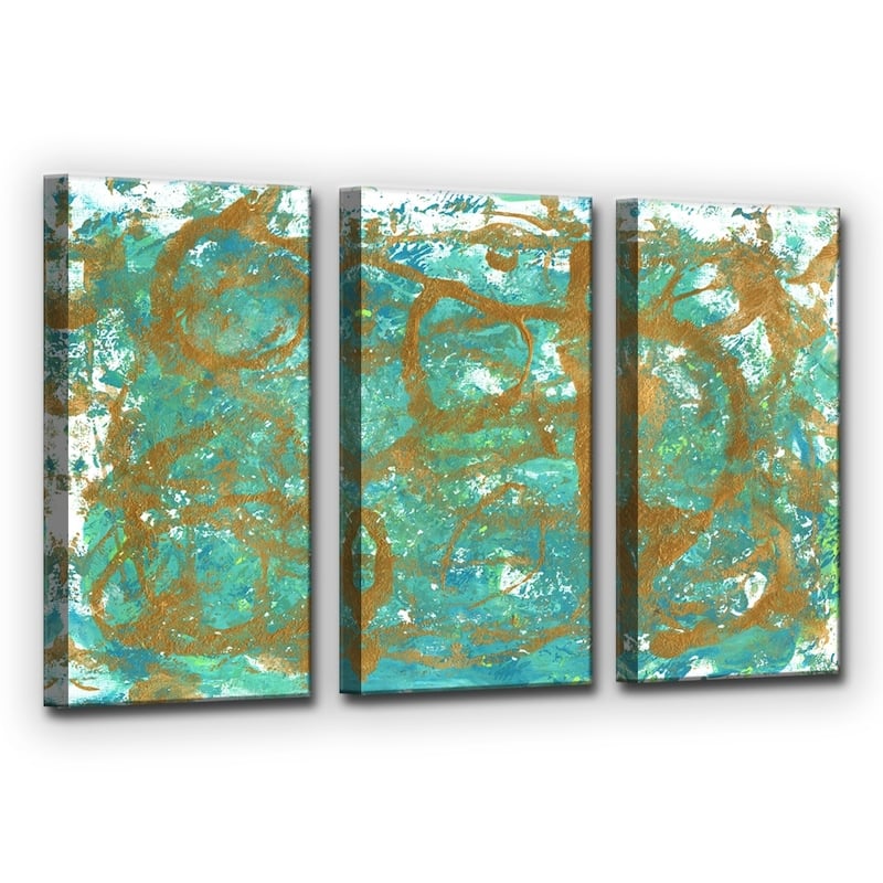 Ready2HangArt 'Golden Sea' Wrapped Canvas Art Set