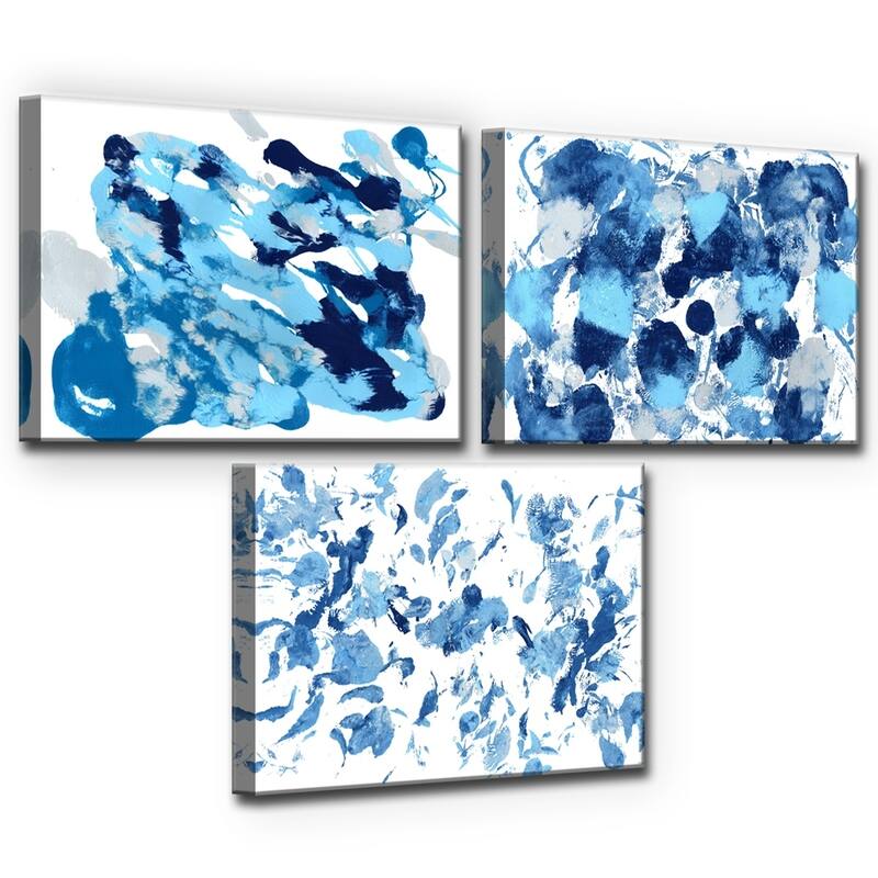 Ready2HangArt 'Rainy Moves I-III' Wrapped Canvas Art Set