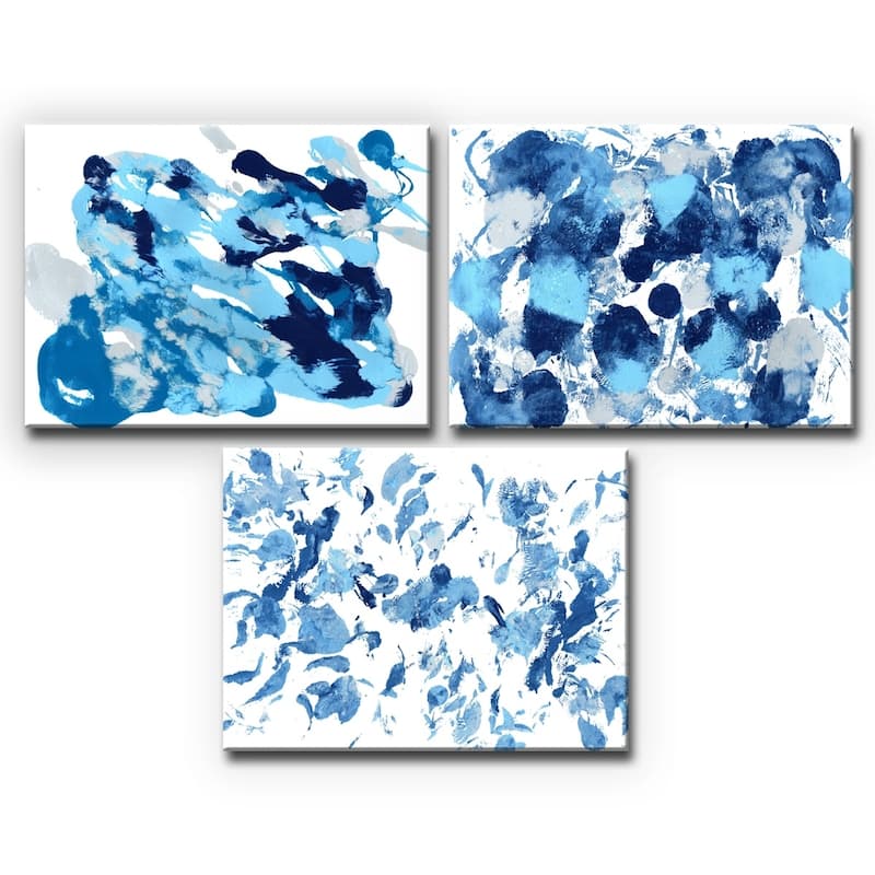 Ready2HangArt 'Rainy Moves I-III' Wrapped Canvas Art Set