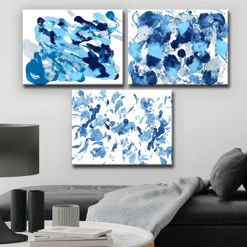 Ready2HangArt 'Rainy Moves I-III' Wrapped Canvas Art Set