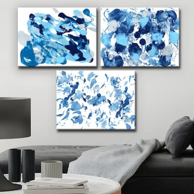 Ready2HangArt 'Rainy Moves I-III' Wrapped Canvas Art Set