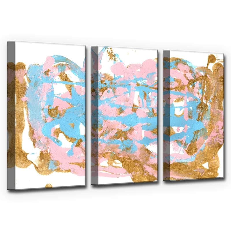 Ready2HangArt 'Plie' Wrapped Canvas Art Set