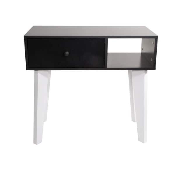 Shop Lory Single Left Drawer Black Console Table Free Shipping