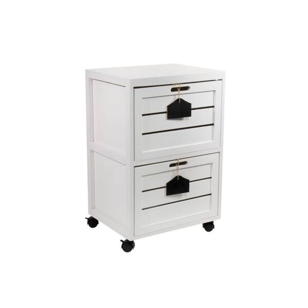 Shop Cory 2 Crated Drawer With Hanging Chalkboard White Filing