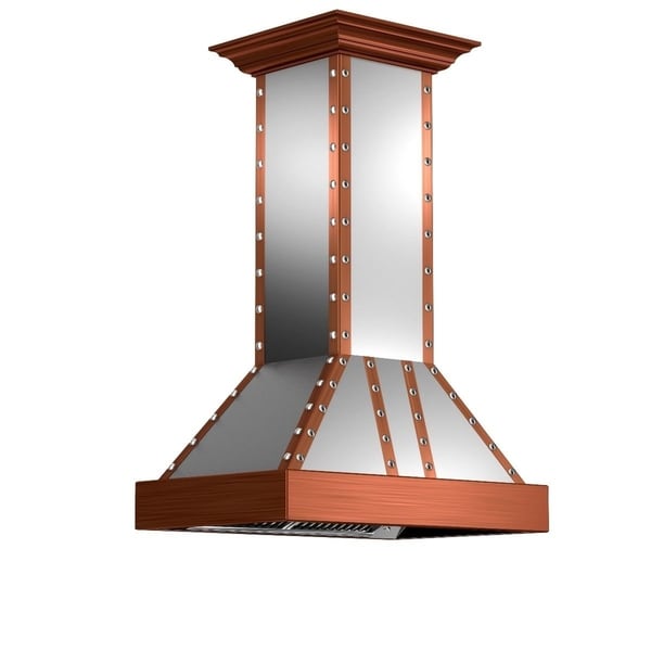 ZLINE 30 in. 900 CFM Designer Series Copper Island Range Hood (655i-SCCCS-30)