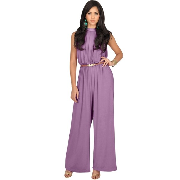 sleeveless jumpsuits casual