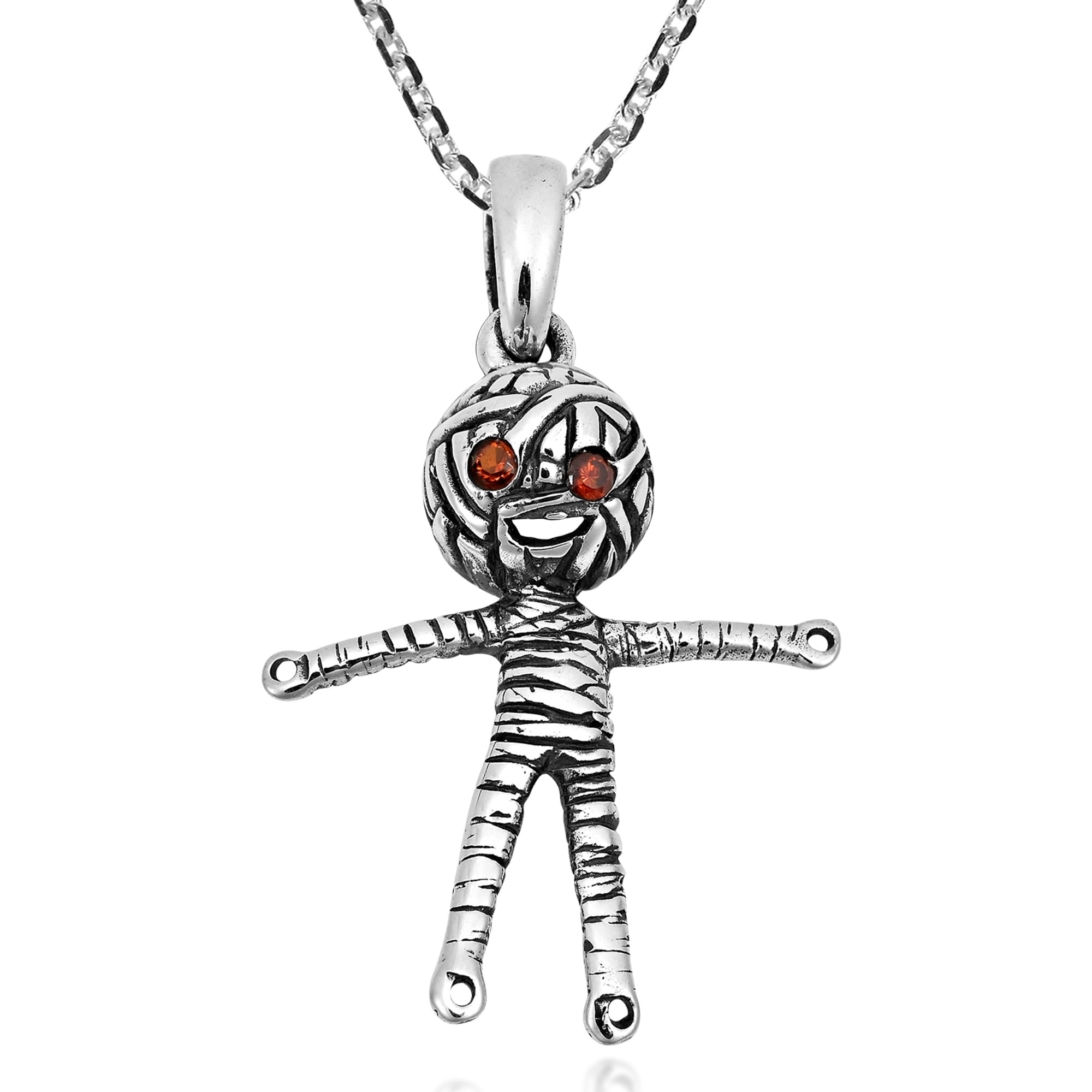 mummy necklace silver