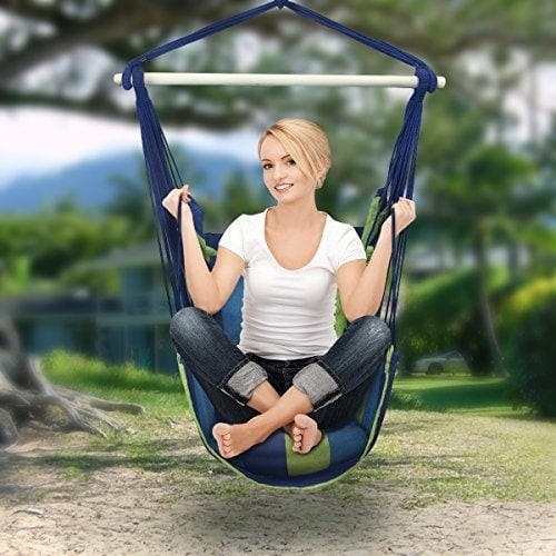 hanging rope hammock chair swing