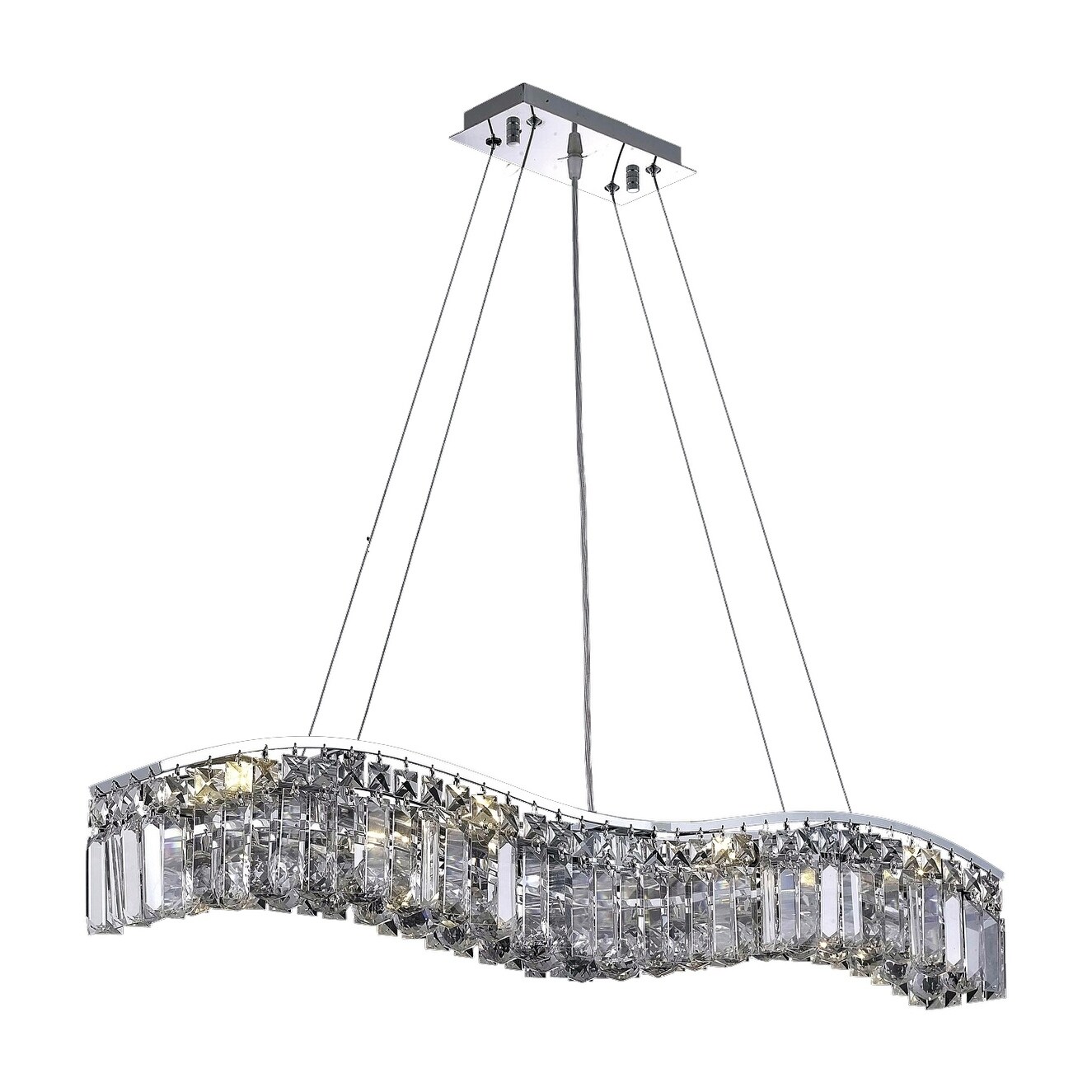 Ivy Court 8-Light 36 Inch Chrome Chandelier (Chrome) - Chandeliers For Bedrooms by Overstock.com