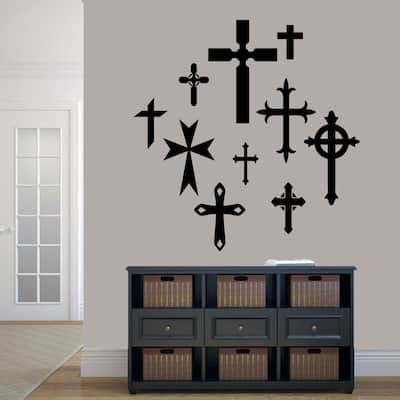 Set of Crosses Wall Decals