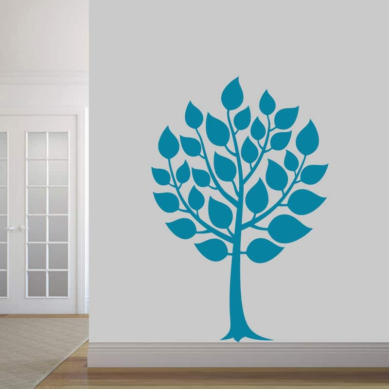 Round Tree Wall Decal - Teal