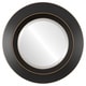 preview thumbnail 1 of 2, Veneto Framed Round Mirror in Rubbed Black