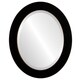 preview thumbnail 1 of 2, Soho Framed Oval Mirror in Rubbed Black