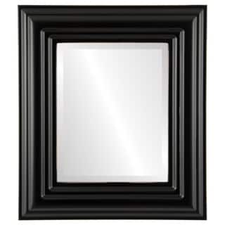 Regalia Framed Rectangle Mirror in Rubbed Black