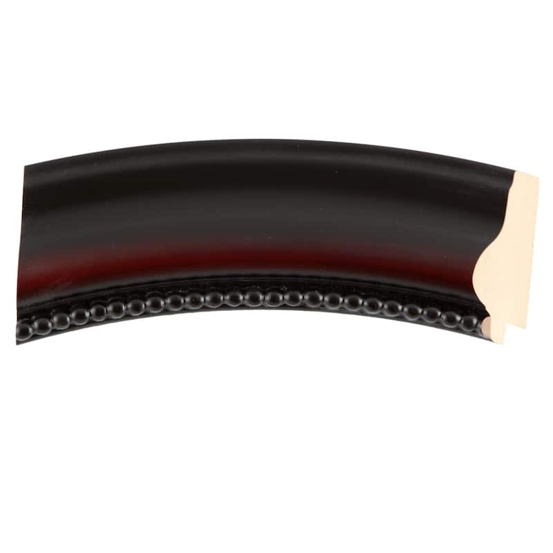 Heritage Framed Rectangle Mirror in Rosewood - Red