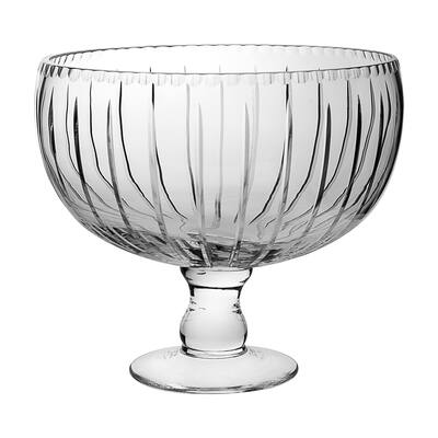 Majestic Gifts Hand Cut Crystal Punch Bowl, 12"D, 270 oz.