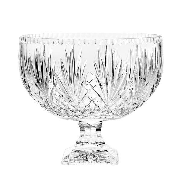 Majestic Gifts Hand Cut Crystal Punch Bowl, 12"D, 270 oz.