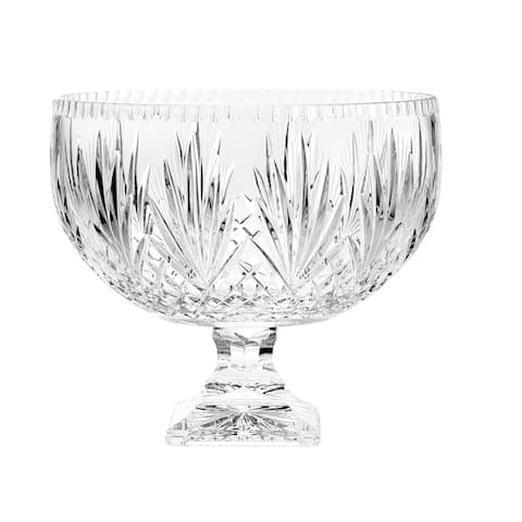 Majestic Gifts Hand Cut Crystal Punch Bowl, 12"D, 270 oz.