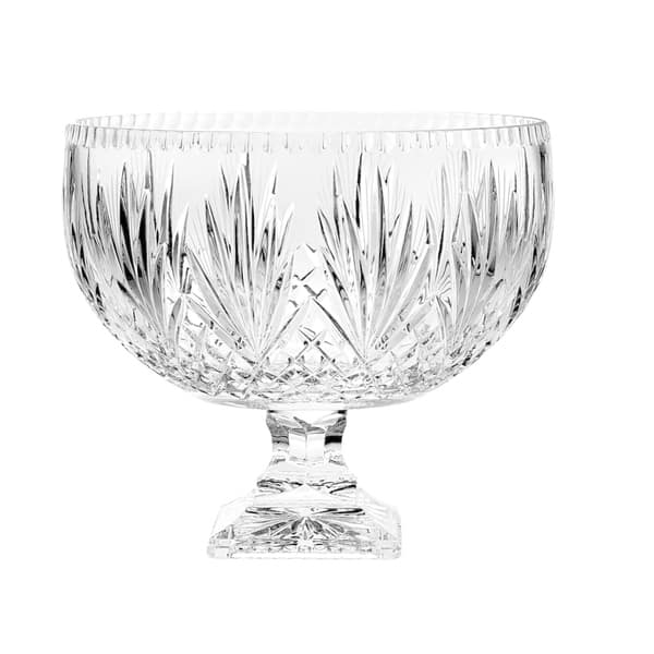Majestic Gifts Hand Cut Crystal Punch Bowl, 12"D, 270 oz. Bed Bath