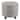 Porch & Den Parkchester Light Gray Tweed Round Storage Ottoman