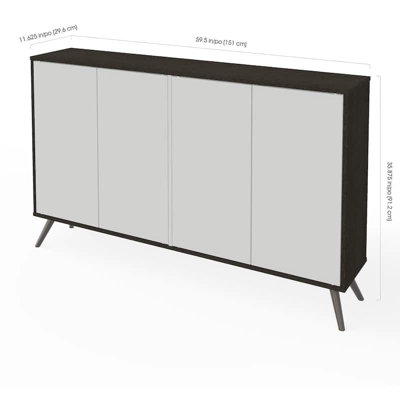Bestar Small Space Krom 60-inch Storage Unit