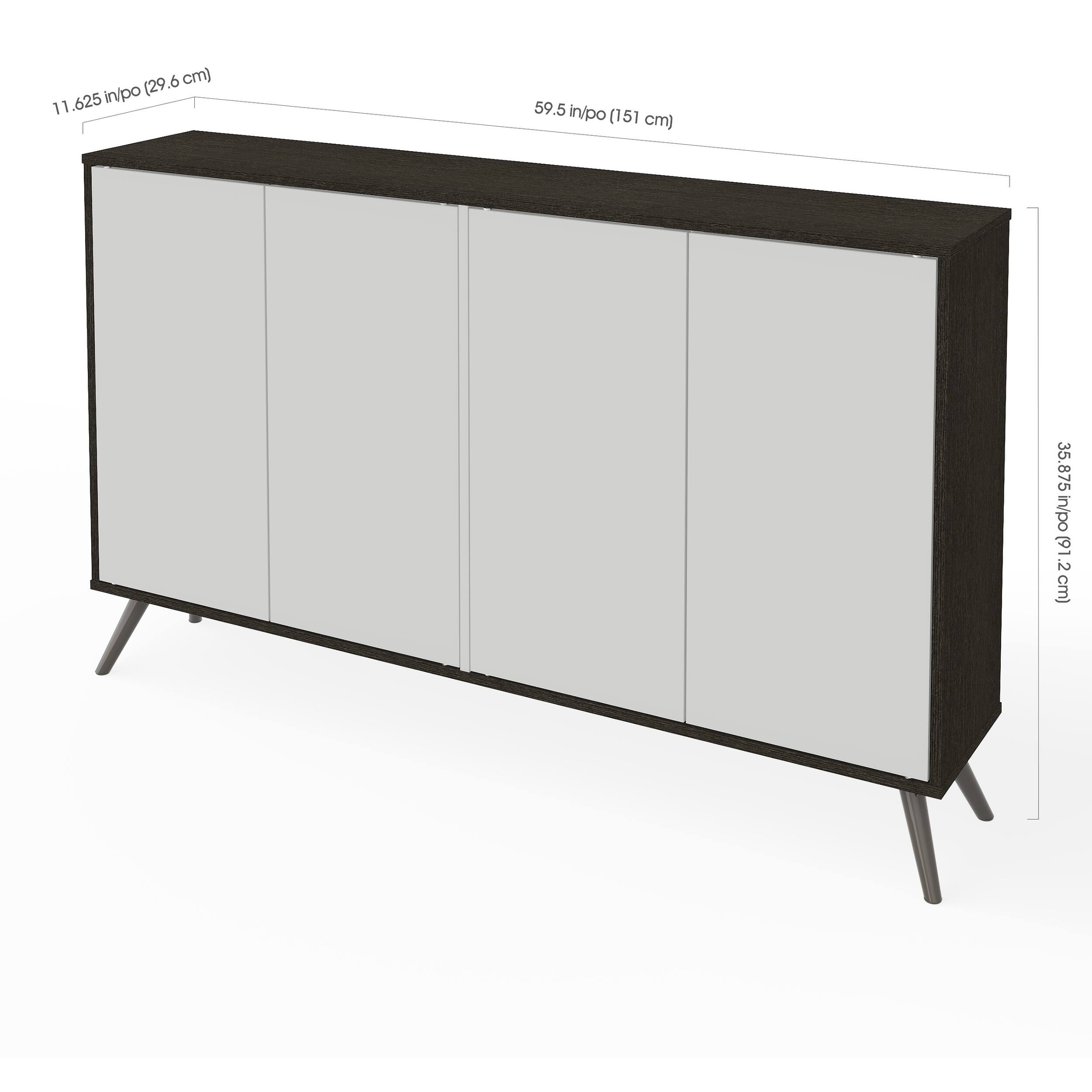 Bestar Small Space Krom 60inch Storage Unit On Sale Bed Bath