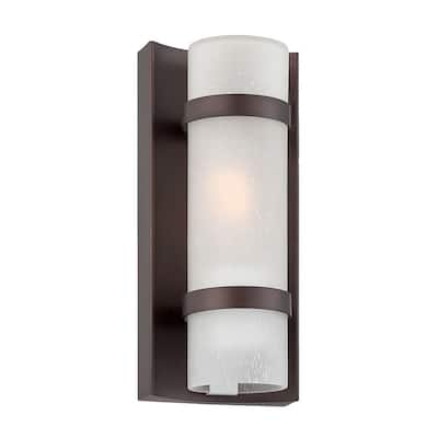 Apollo 1-Light Architectural Bronze Outdoor Wall Lantern