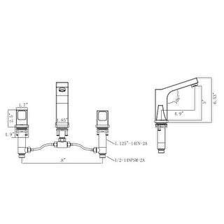 8 in. Widespread 2-Handle Bathroom Faucet with Push Down Pop-Up Drain in Brown Bronze