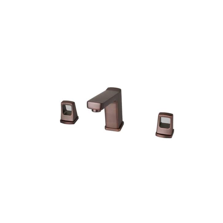 8 in. Widespread 2-Handle Bathroom Faucet with Push Down Pop-Up Drain in Brown Bronze