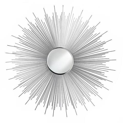 Decorative Silver Starburst Wall Mirror