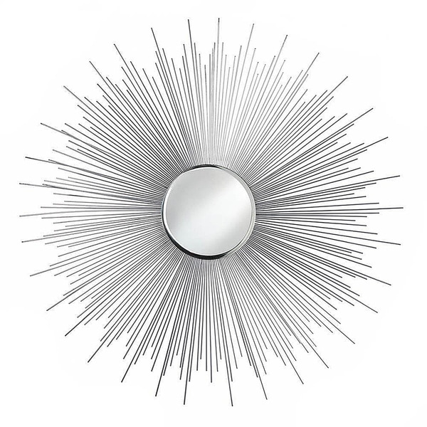 Decorative Silver Starburst Wall Mirror On Sale