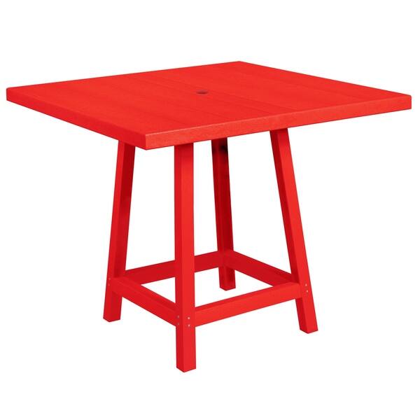 C R Plastics Generation 40 Square Pub Table Top W 40 Pub Table Legs Overstock 20687801