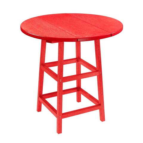 C.R. Plastics Generation 32" Round Table Top w/ 40" Pub Table Legs