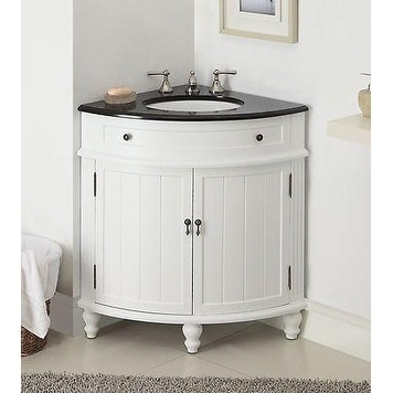 24 Benton Collection Thomasville Slim Corner Bathroom Sink Vanity