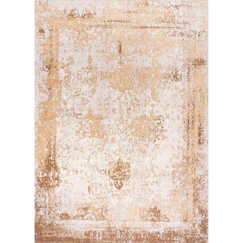Nuloom Handmade Distressed Abstract Vintage Wool Area Rug