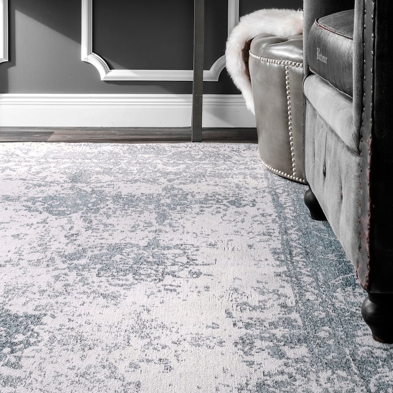 Nuloom Handmade Distressed Abstract Vintage Wool Area Rug