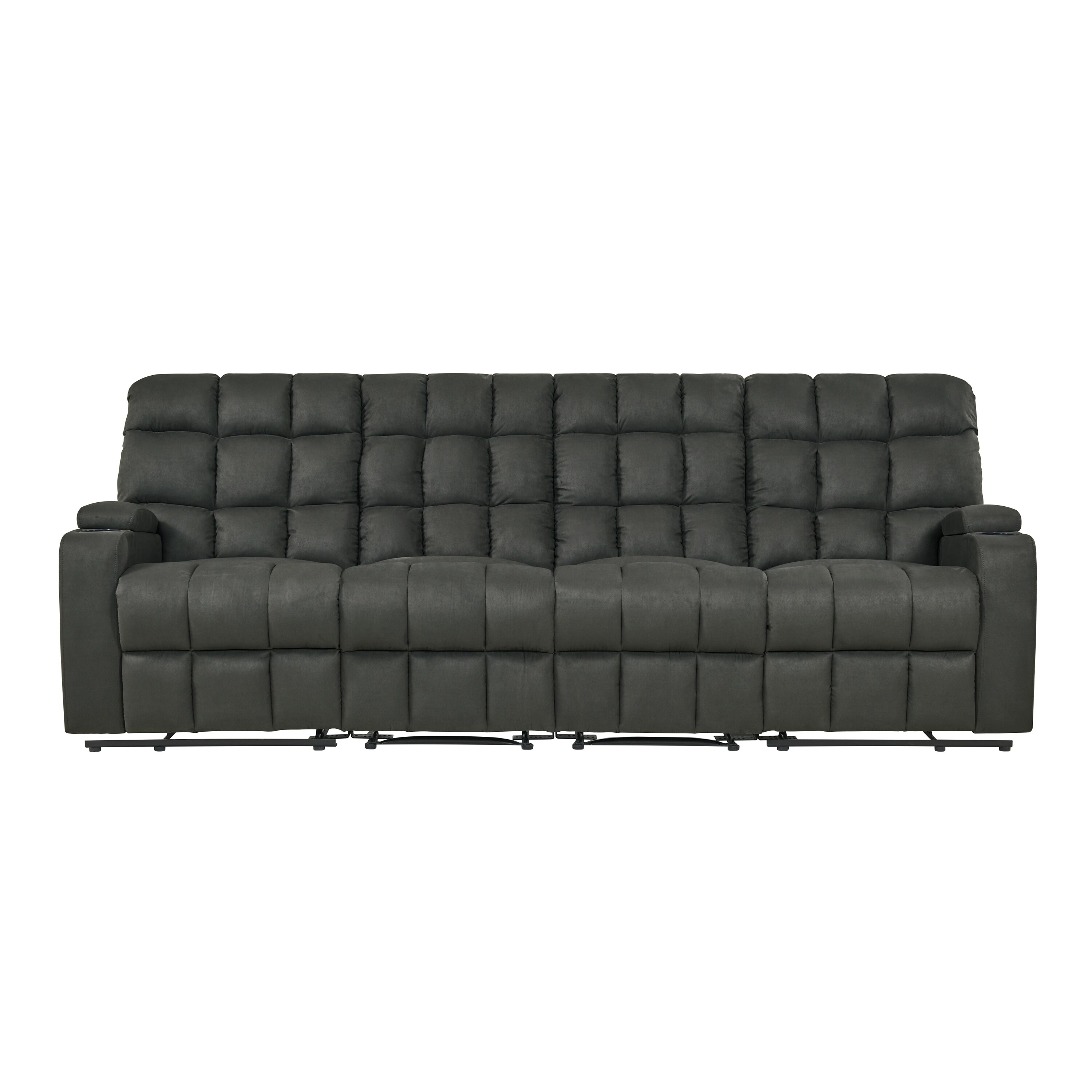 Copper Grove Bersenbruck Grey Microfiber 4 Seat Recliner Sofa