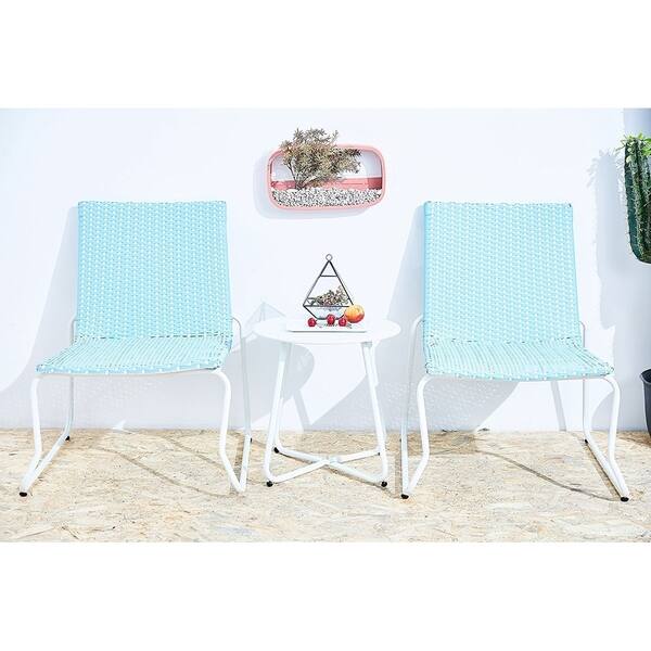 Shop Grand Patio Belfort 3 Piece Bistro Set White Free