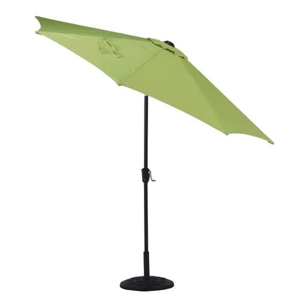 Shop Black Friday Deals On Grand Patio 9 Outdoor Aluminum Market Patio Umbrella 8 Ribs Green Overstock 20691058